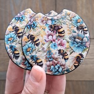 Bumble Bee Car Coaster | Car Accessories